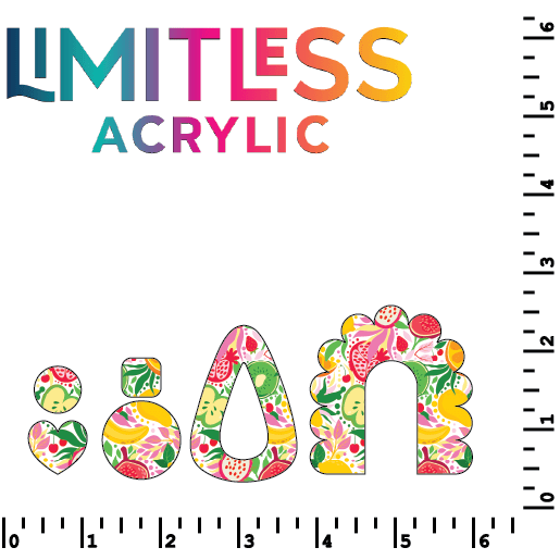 Summer Fruit Pattern Acrylic Sheets - CMB Pattern Acrylic