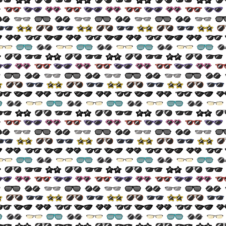 Sunglasses Pattern Acrylic Sheets - CMB Pattern Acrylic