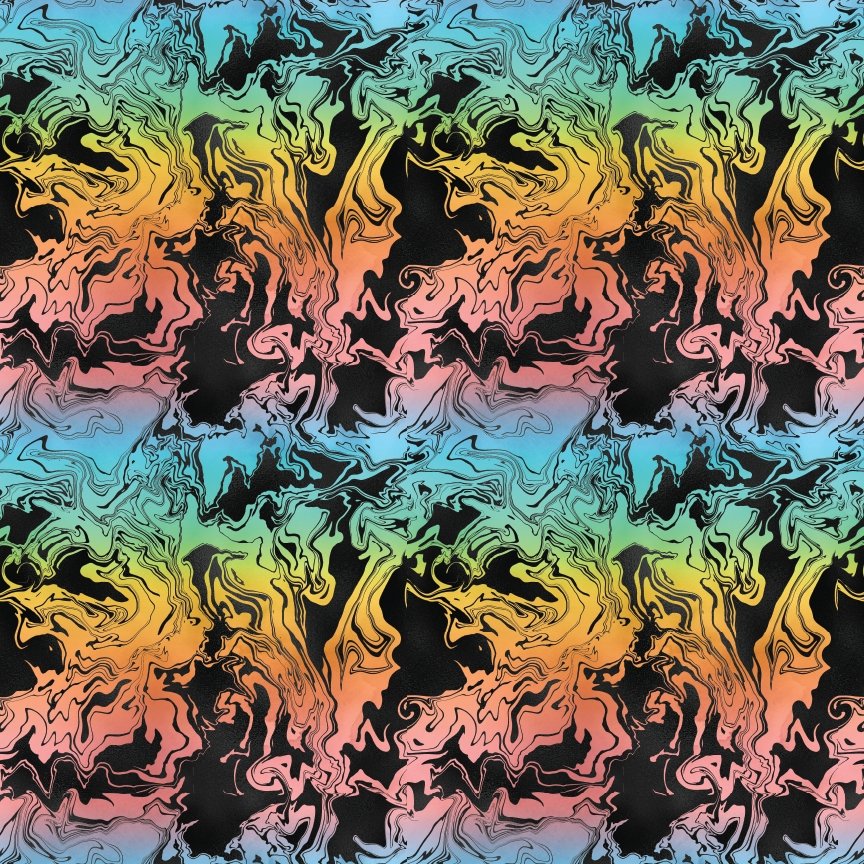 Sunset Ink Swirl Pattern Acrylic Sheet - CMB Pattern Acrylic