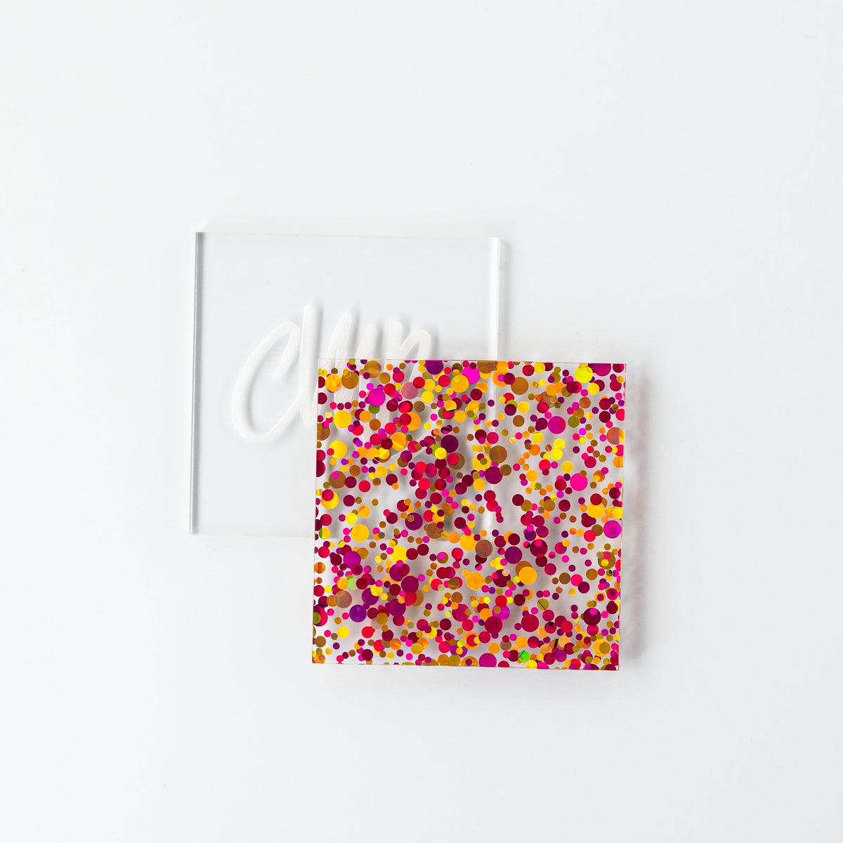 Sunset Sparkle Glitter Dots Cast Acrylic | Glitter Acrylic Sheet | CMB Acrylic