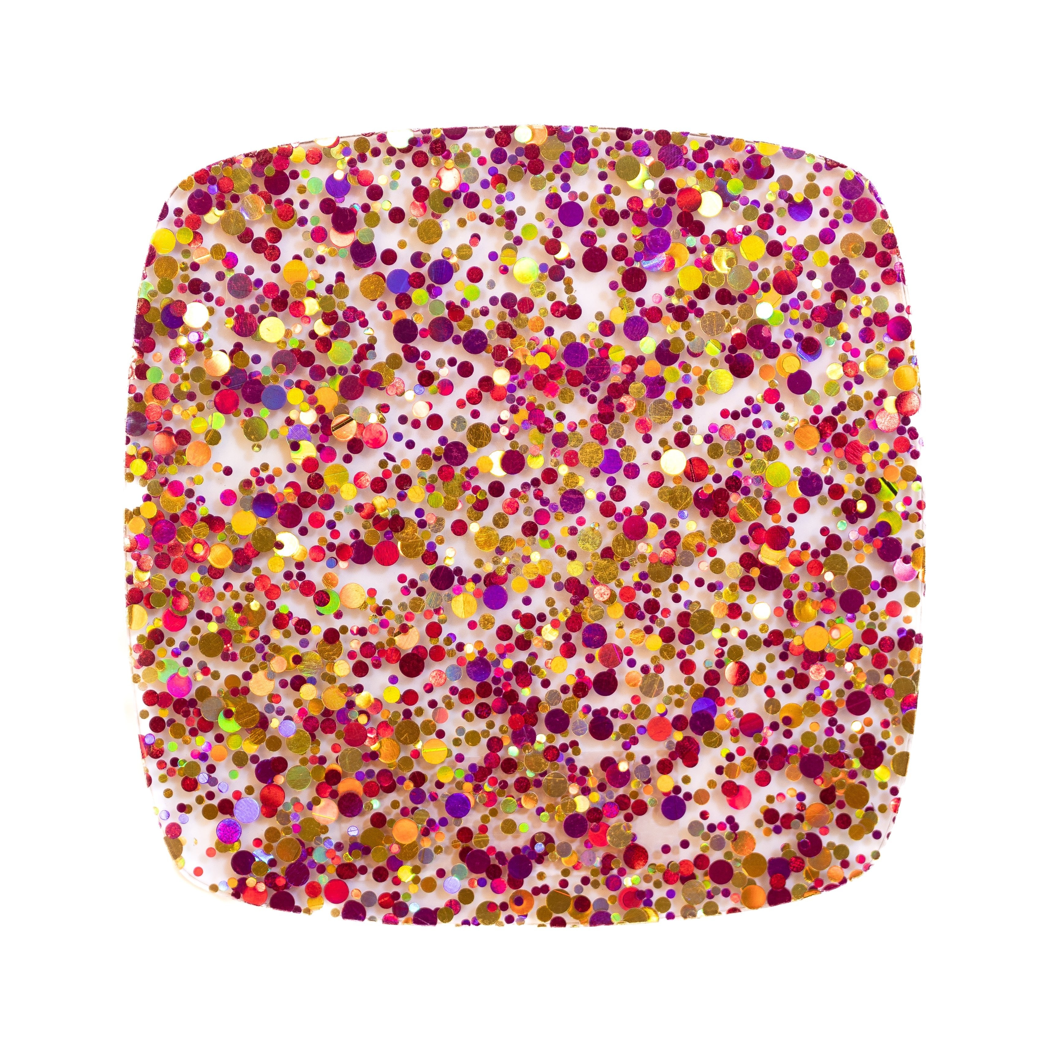 Sunset Sparkle Glitter Dots Cast Acrylic | Glitter Acrylic Sheet | CMB Acrylic
