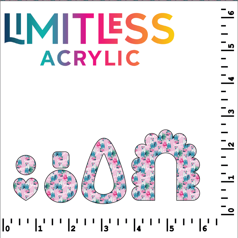 Surfs Up Pattern Acrylic Sheets - CMB Pattern Acrylic