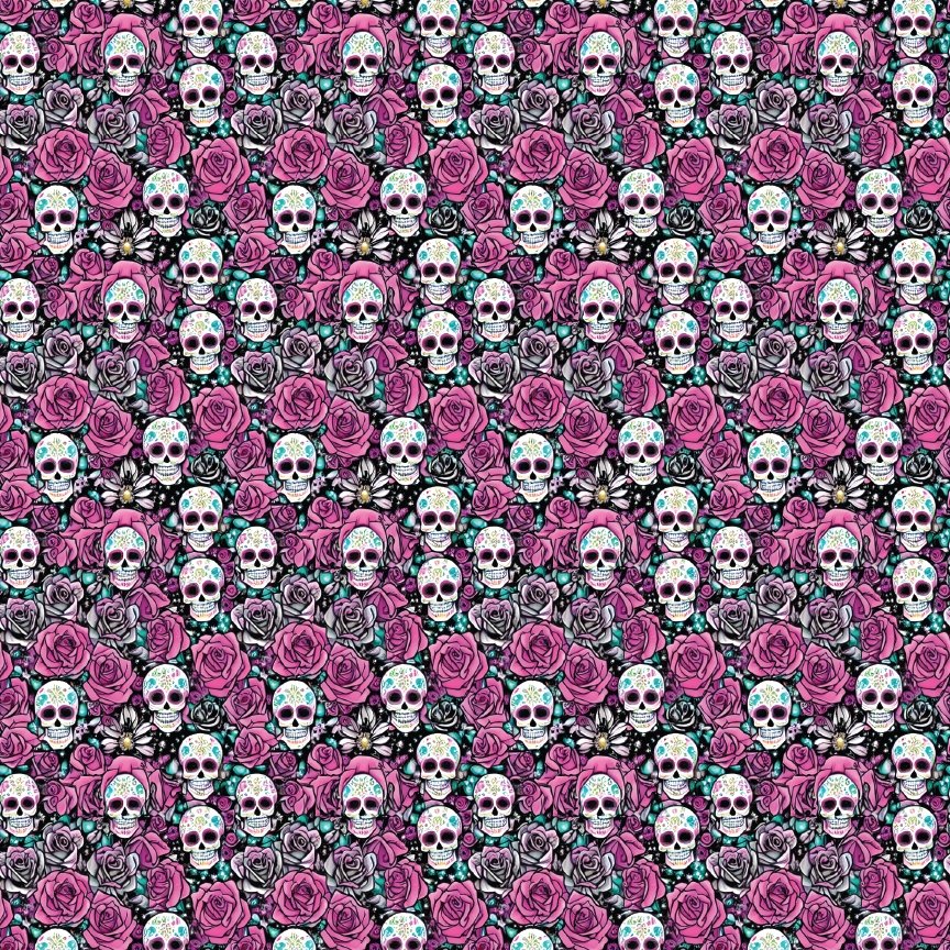 Sweet Skulls Pattern Acrylic Sheets - CMB Pattern Acrylic
