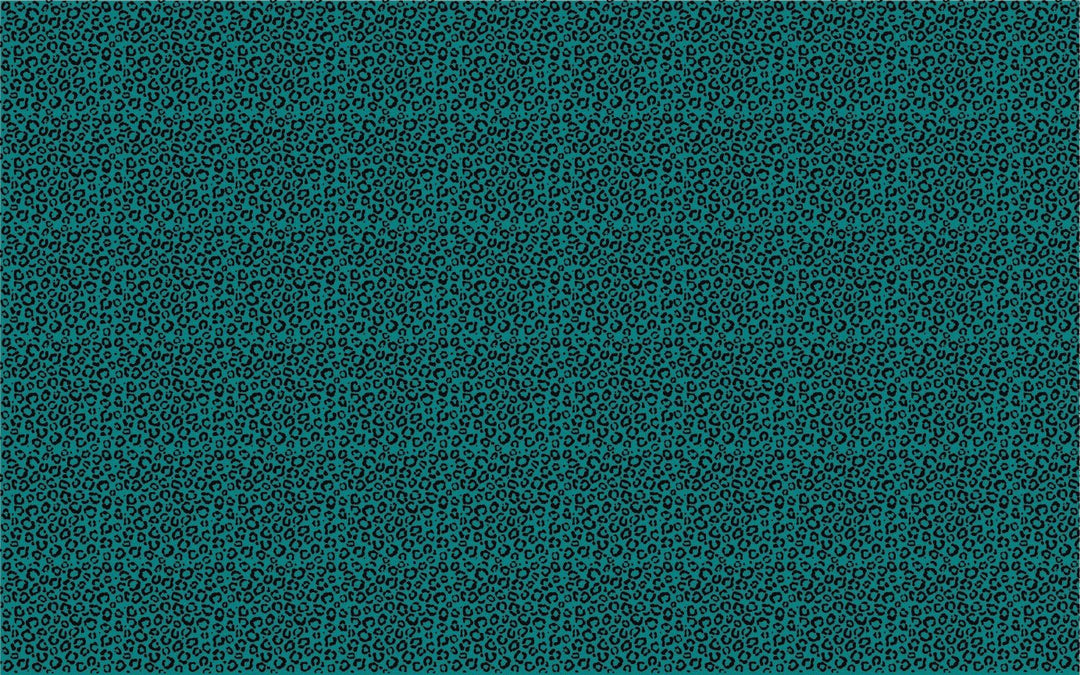 Teal Itty Bitty Black Leopard Pattern Sheet - CMB Pattern Acrylic