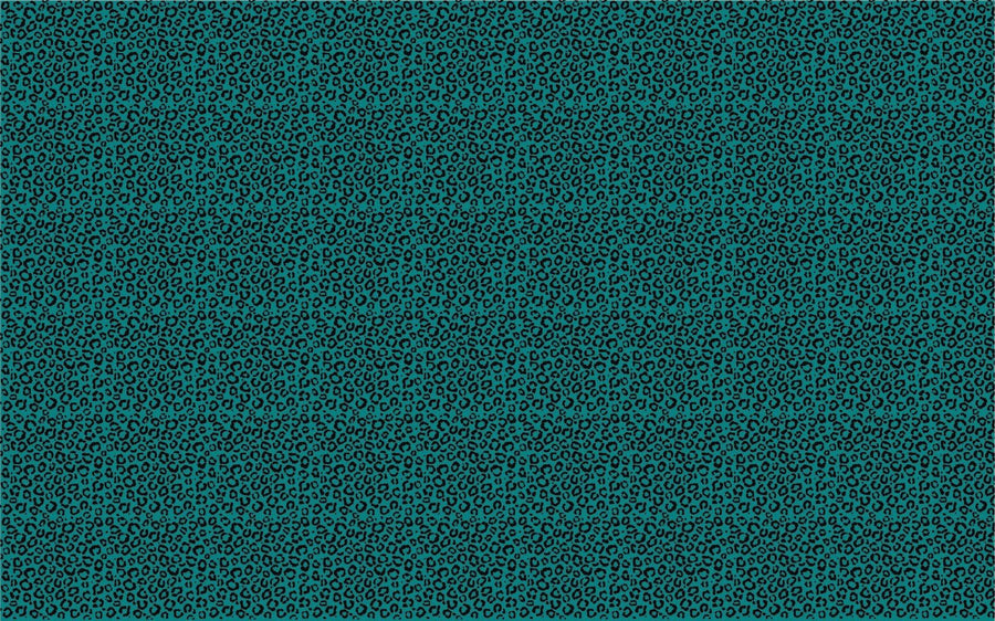 Teal Itty Bitty Black Leopard Pattern Sheet - CMB Pattern Acrylic