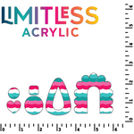 Teal & Pink Waves Pattern Acrylic Sheets - CMB Pattern Acrylic