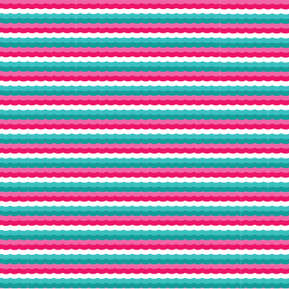 Teal & Pink Waves Pattern Acrylic Sheets - CMB Pattern Acrylic