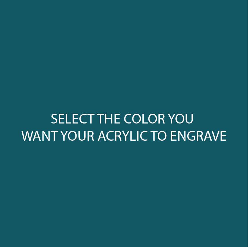 Teal Two Tone Acrylic Sheets | SELECT YOUR ENGRAVE COLOR - CMB Two Tone
