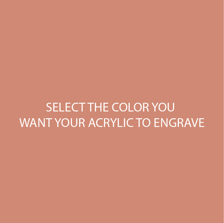 Terracotta Two Tone Acrylic Sheets | SELECT YOUR ENGRAVE COLOR - CMB Two Tone