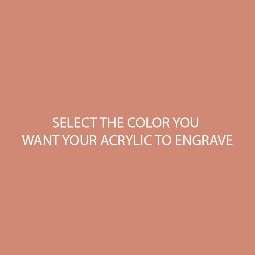 Terracotta Two Tone Acrylic Sheets | SELECT YOUR ENGRAVE COLOR - CMB Two Tone