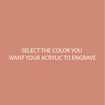 Terracotta Two Tone Acrylic Sheets | SELECT YOUR ENGRAVE COLOR - CMB Two Tone