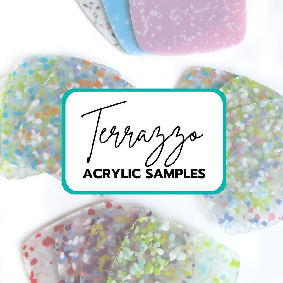 Terrazzo Acrylic Sheets | Sample Sizes | SELECT YOUR COLOR - Acrylic Sheets