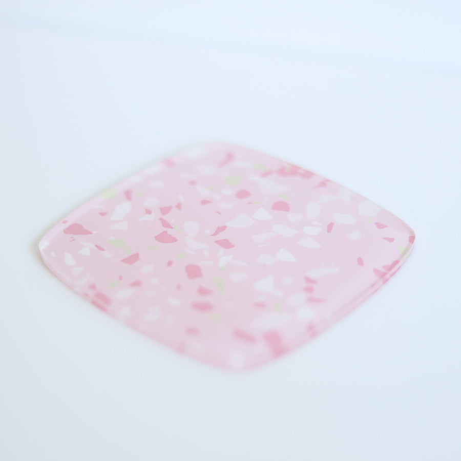 Terrazzo Light Pink Acrylic Pattern Sheet - CMB Pattern Acrylic