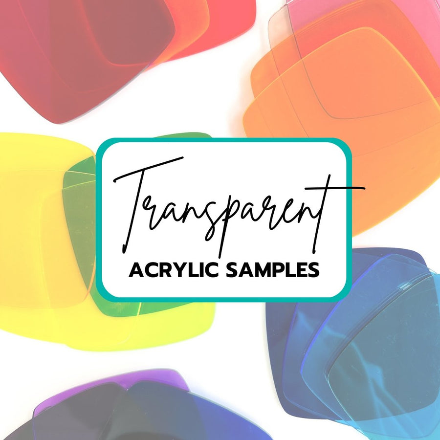 Transparent Acrylic Sheets | Sample Sizes | Select Your Color - Acrylic Sheets