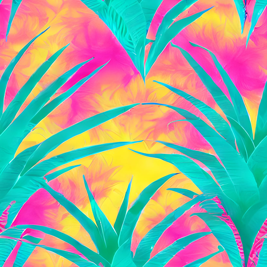Tropical Pineapple Tops Pattern Acrylic Sheets - CMB Pattern Acrylic