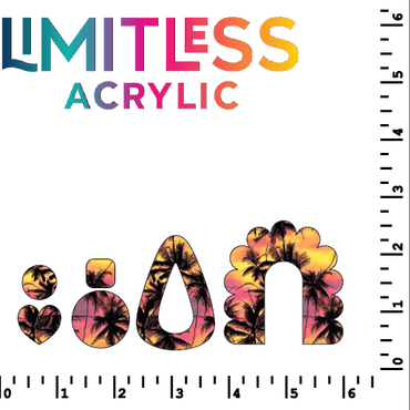 Tropical Sunset Pattern Acrylic Sheets - CMB Pattern Acrylic