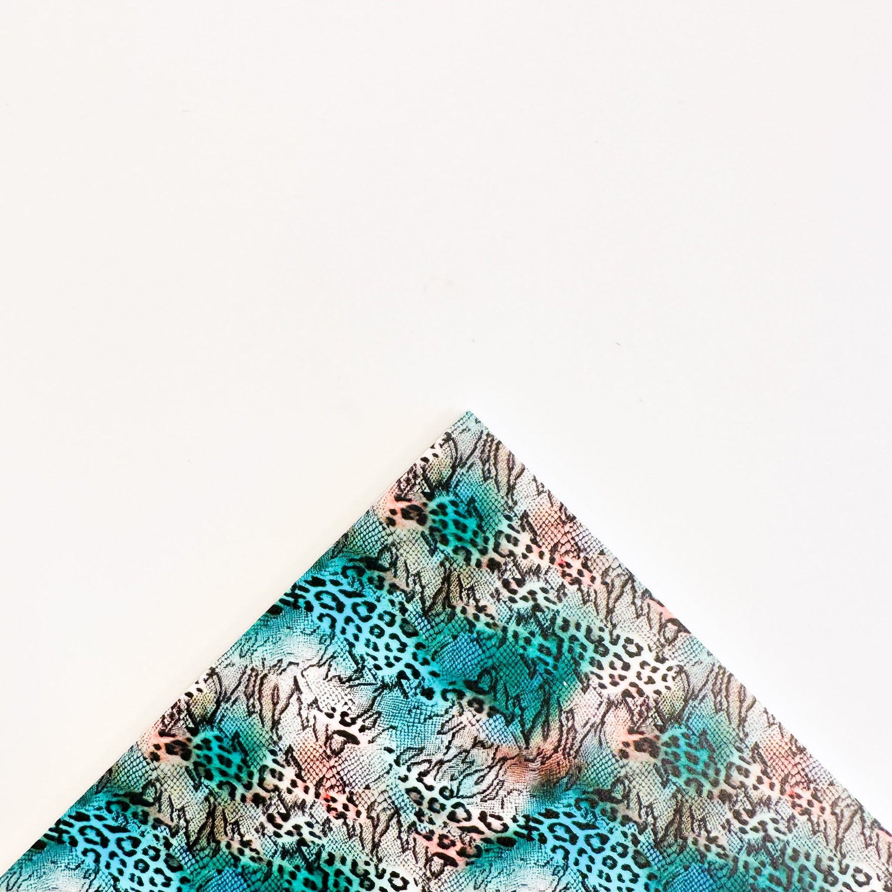 Turquoise Animal Print Pattern Acrylic Sheet - CMB Pattern Acrylic