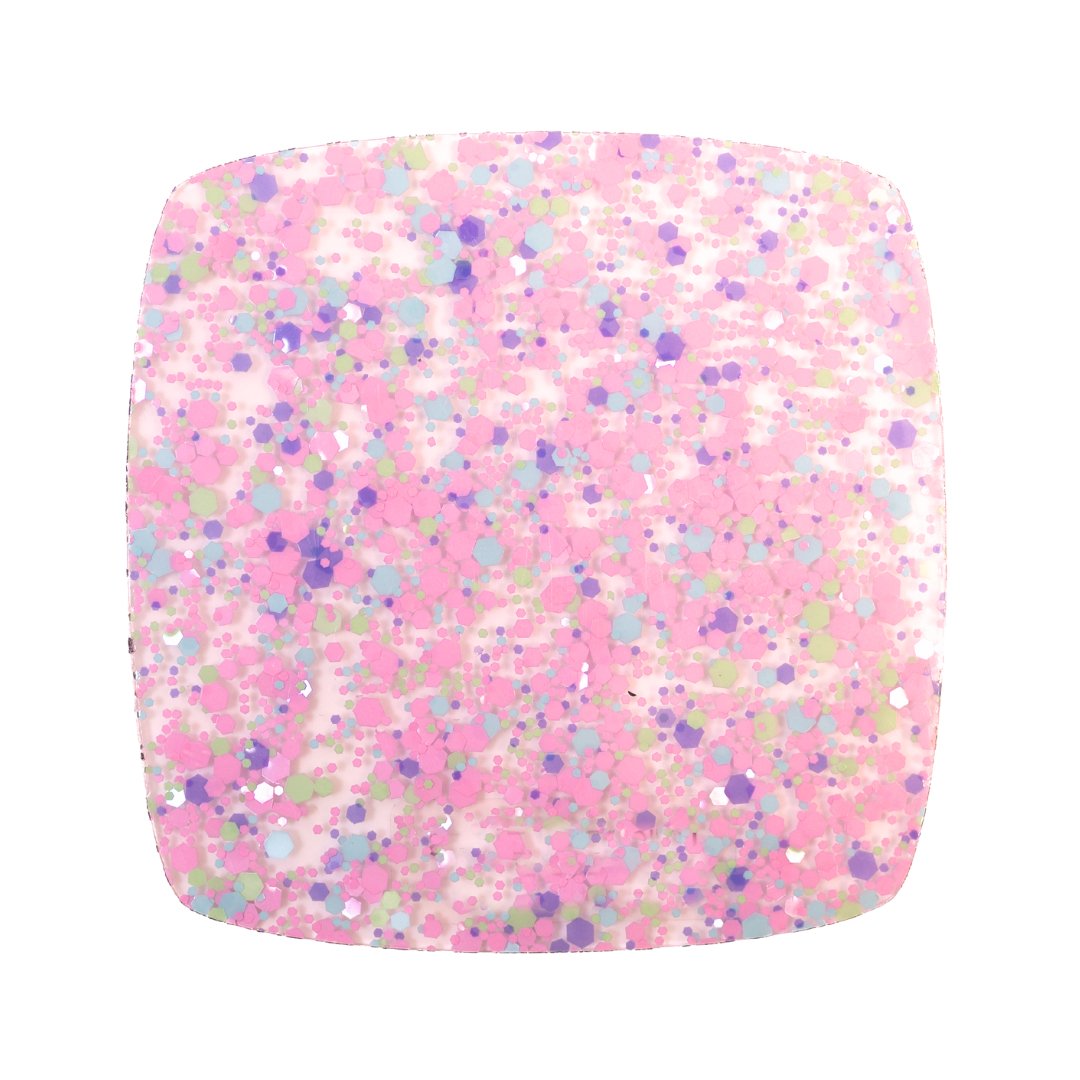 Unicorn Hearts Glitter Dots Cast Acrylic | Glitter Acrylic Sheet | CMB Acrylic