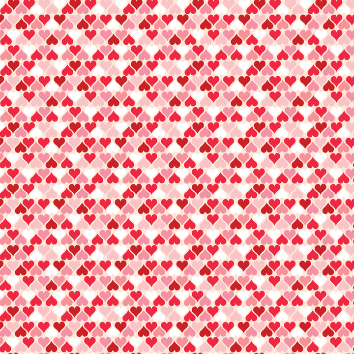 Valentine Hearts Pattern Acrylic Sheet - CMB Pattern Acrylic
