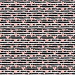 Valentine Hearts & Stripes Pattern Acrylic Sheet - CMB Pattern Acrylic
