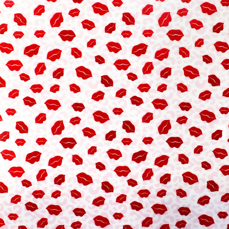 Valentine Leopard Lips Pattern Acrylic Sheet - CMB Pattern Acrylic