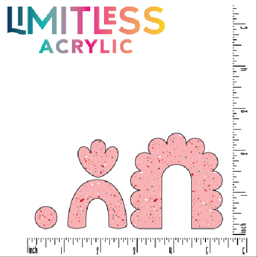 Valentine Terrazzo Pattern Acrylic Sheet - CMB Pattern Acrylic