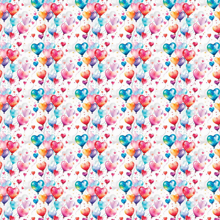 Valentines Day Balloons Pattern Acrylic Sheets - CMB Pattern Acrylic