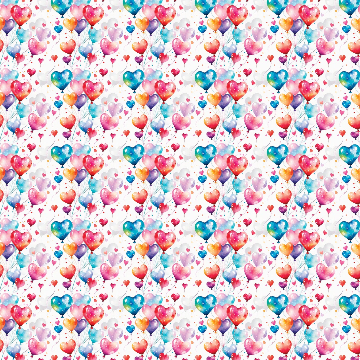 Valentines Day Balloons Pattern Acrylic Sheets - CMB Pattern Acrylic