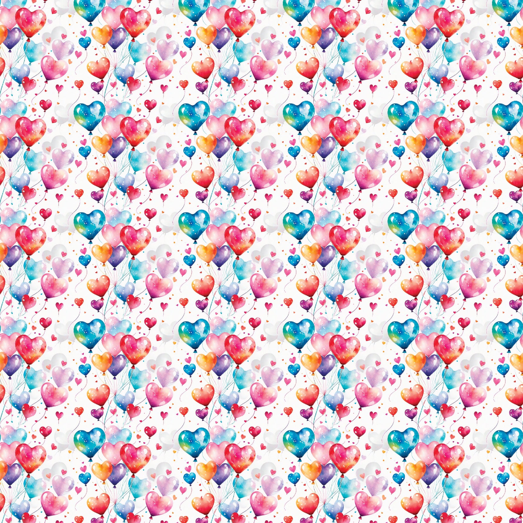 Valentines Day Balloons Pattern Acrylic Sheets - CMB Pattern Acrylic