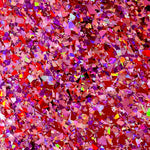 Valentines Red Chunky Flake Glitter Cast Acrylic | Glitter Acrylic Sheet | CMB Acrylic