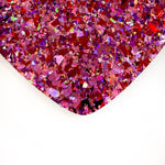 Valentines Red Chunky Flake Glitter Cast Acrylic | Glitter Acrylic Sheet | CMB Acrylic