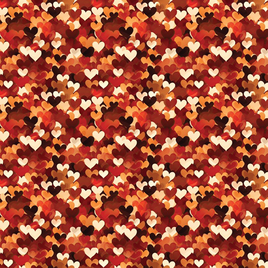 Warm Love Pattern Acrylic Sheets - CMB Pattern Acrylic