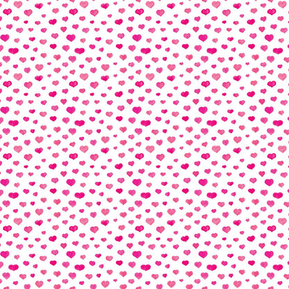 Watercolor Pink Hearts Pattern Acrylic Sheets - CMB Pattern Acrylic