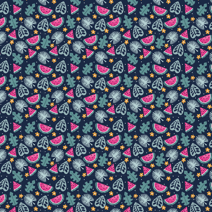 Watermelon & Monstera Leaves Pattern Acrylic Sheets - CMB Pattern Acrylic