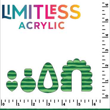 Watermelon Rind Stripes Pattern Acrylic Sheets - CMB Pattern Acrylic