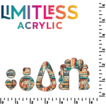Whimsical Bookshelf Pattern Acrylic Sheets - CMB Pattern Acrylic