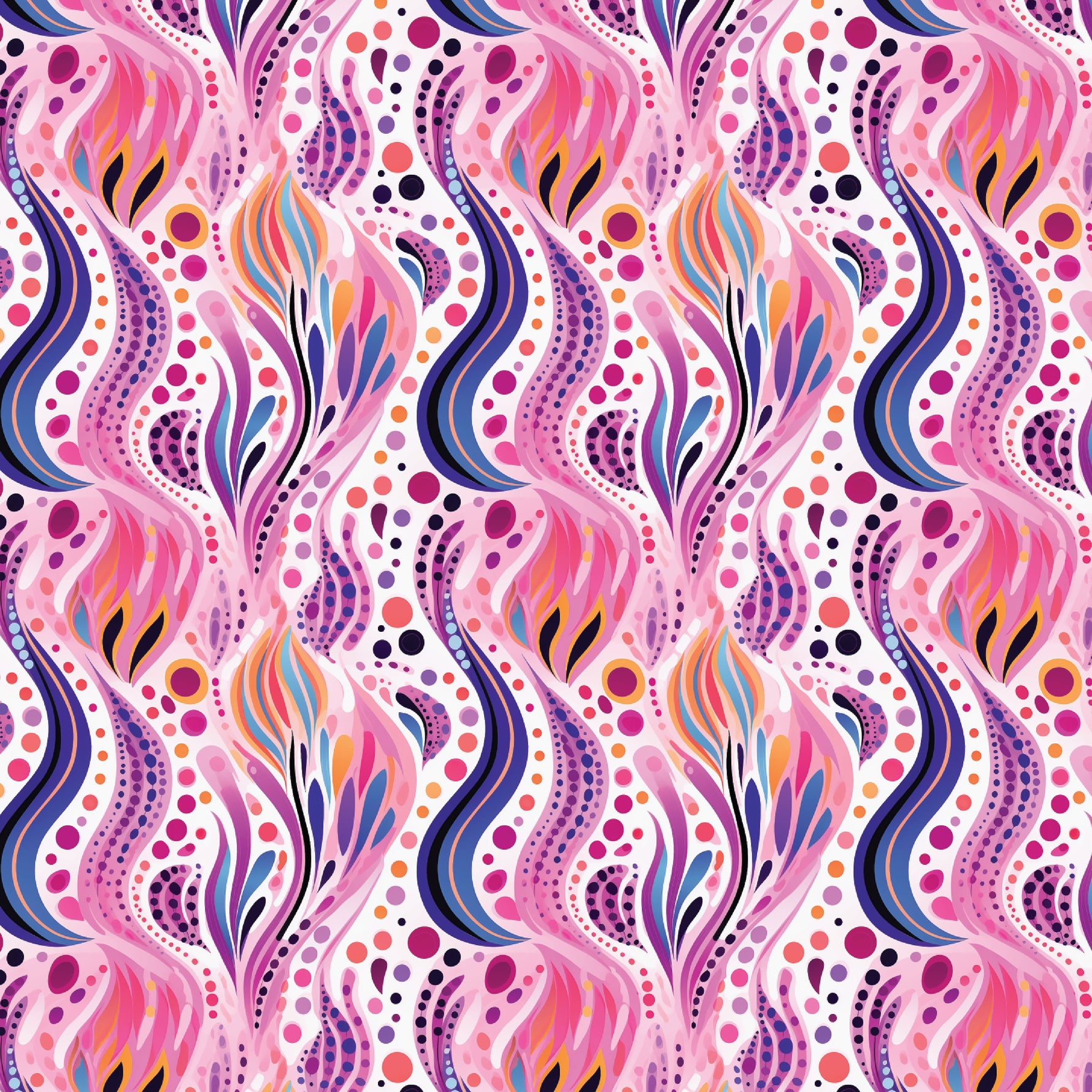Whimsical Floral Carnival Pattern Acrylic Sheets - CMB Pattern Acrylic