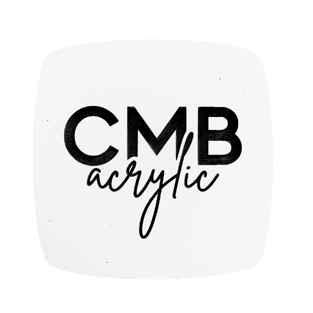 White Engraves Black Laser XT Two Tone Acrylic | Two Tone Acrylic Sheet | CMB Acrylic