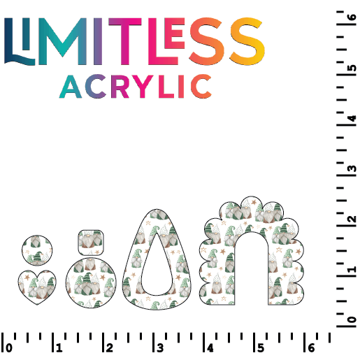 Winter Gnomies Pattern Acrylic Sheets - CMB Pattern Acrylic