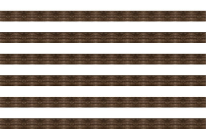 Wood Stripes 1" Pattern Acrylic Sheet - CMB Pattern Acrylic