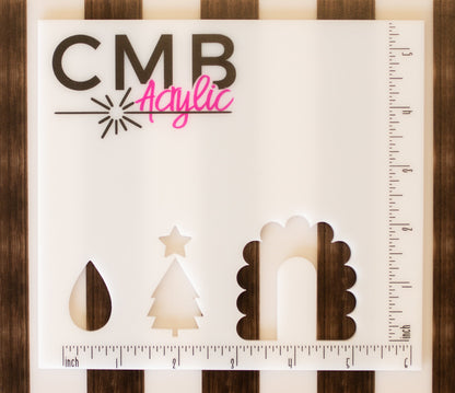 Wood Stripes 1" Pattern Acrylic Sheet - CMB Pattern Acrylic