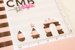 Wood Stripes .5" Pattern Acrylic Sheet - CMB Pattern Acrylic