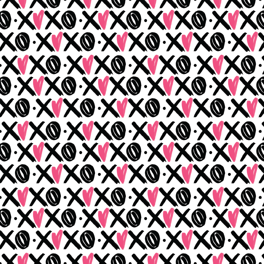 XOXO Pattern Acrylic Sheets - CMB Pattern Acrylic