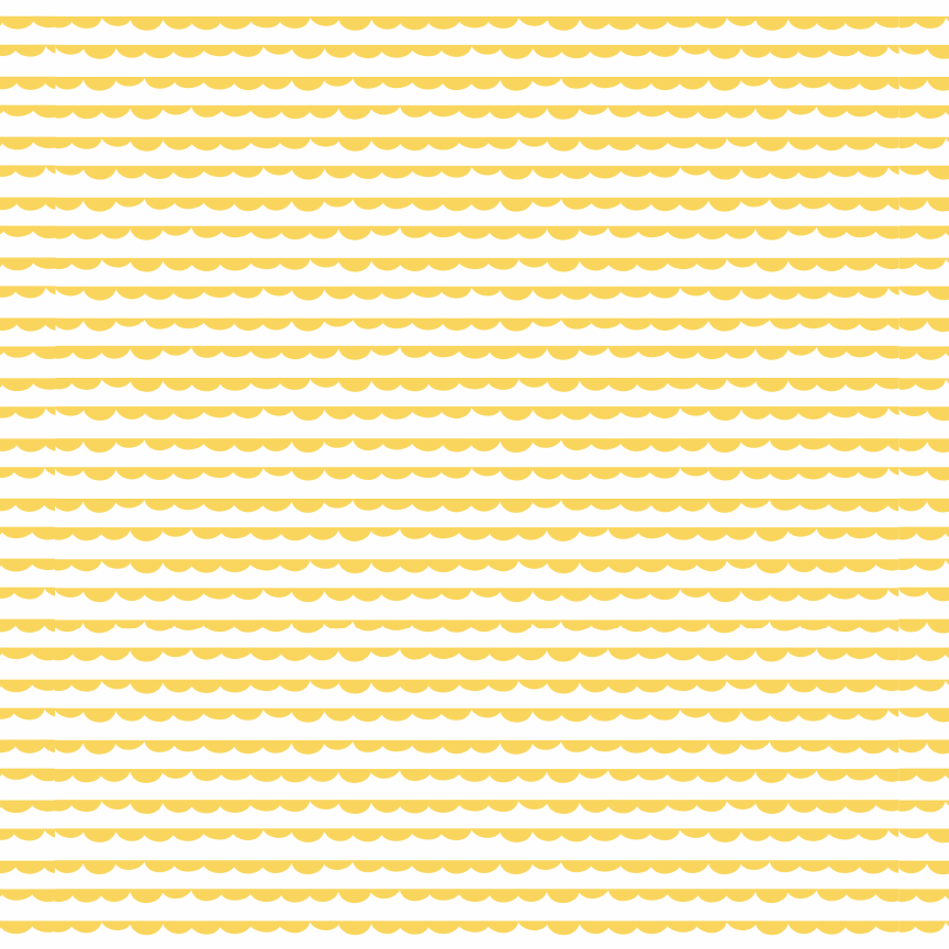 Yellow Scallop Stripes Pattern Acrylic Sheets - CMB Pattern Acrylic
