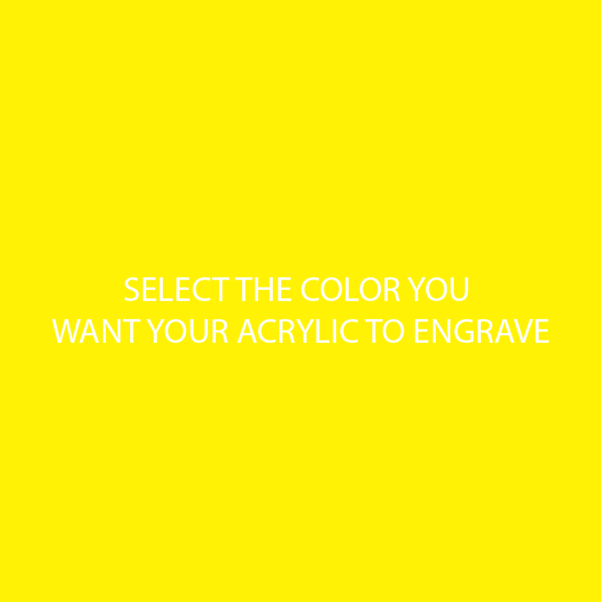 Yellow Two Tone Acrylic Sheets | SELECT YOUR ENGRAVE COLOR - CMB Two Tone